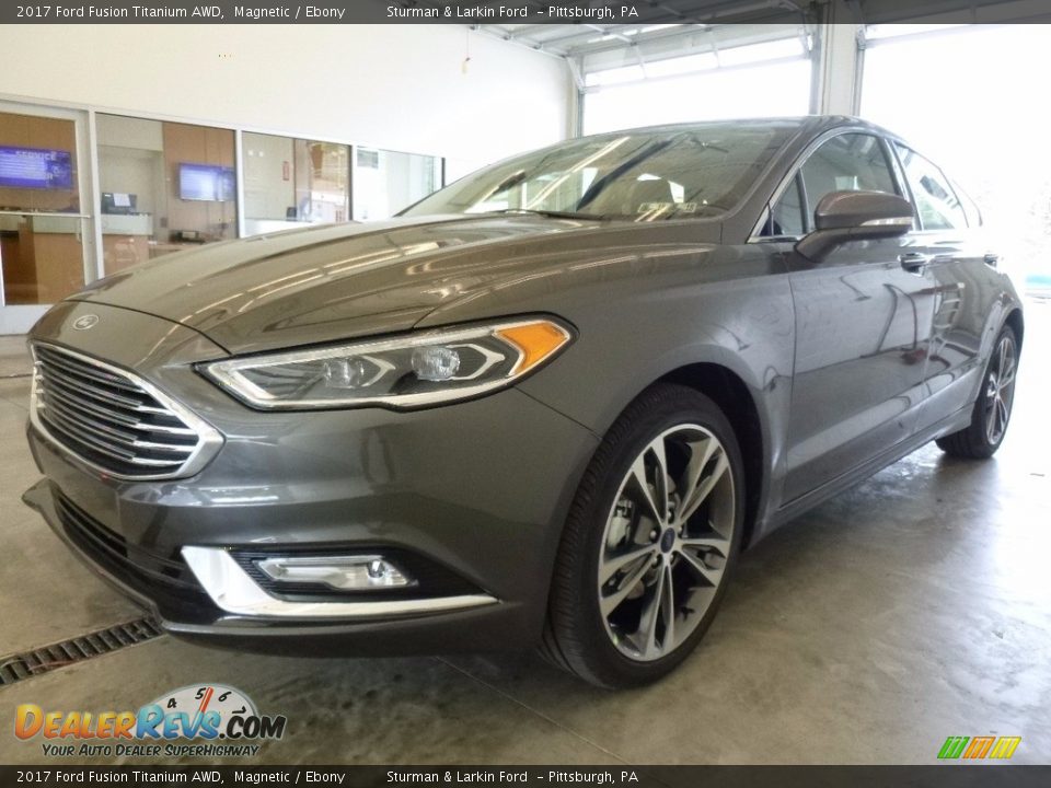 2017 Ford Fusion Titanium AWD Magnetic / Ebony Photo #5