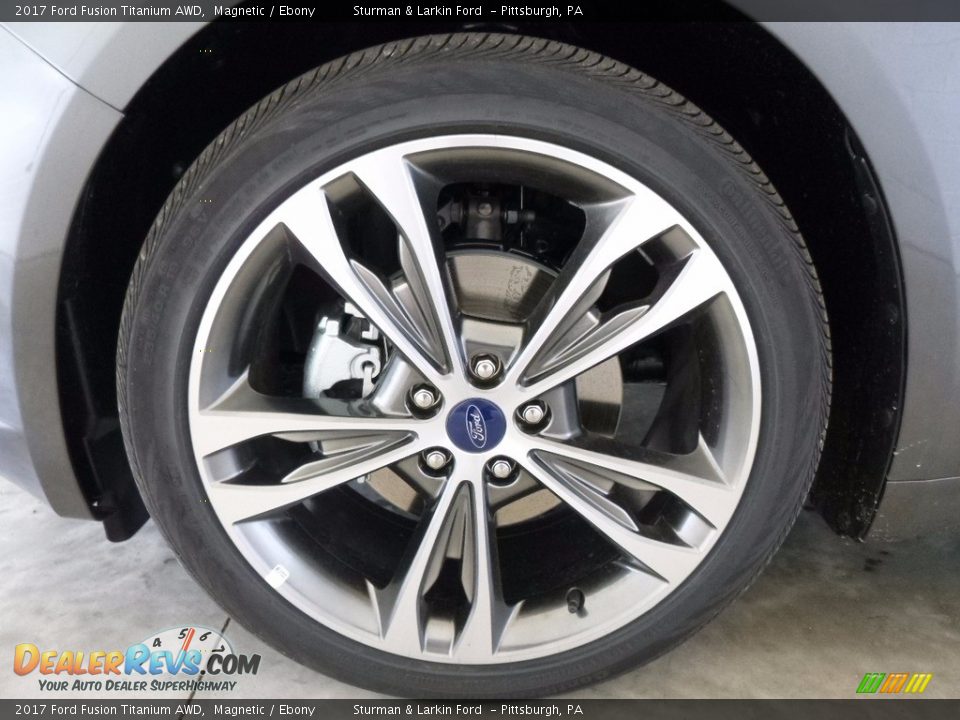 2017 Ford Fusion Titanium AWD Magnetic / Ebony Photo #6