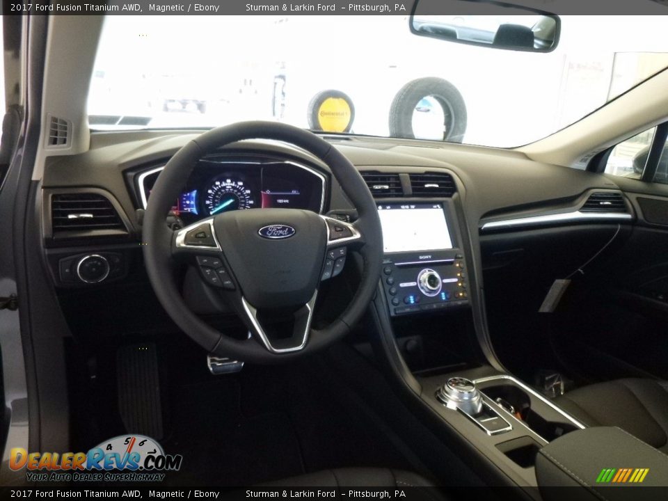 2017 Ford Fusion Titanium AWD Magnetic / Ebony Photo #9