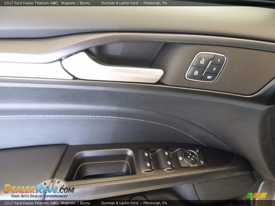 2017 Ford Fusion Titanium AWD Magnetic / Ebony Photo #10