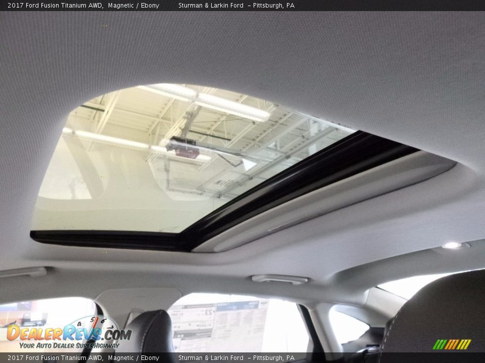 2017 Ford Fusion Titanium AWD Magnetic / Ebony Photo #12