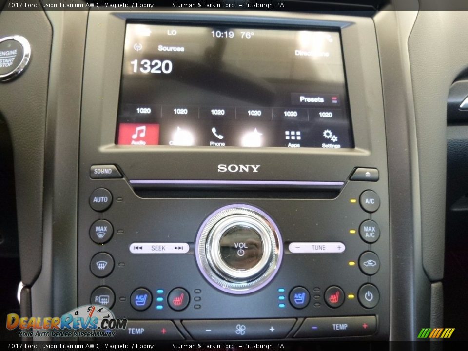 2017 Ford Fusion Titanium AWD Magnetic / Ebony Photo #15