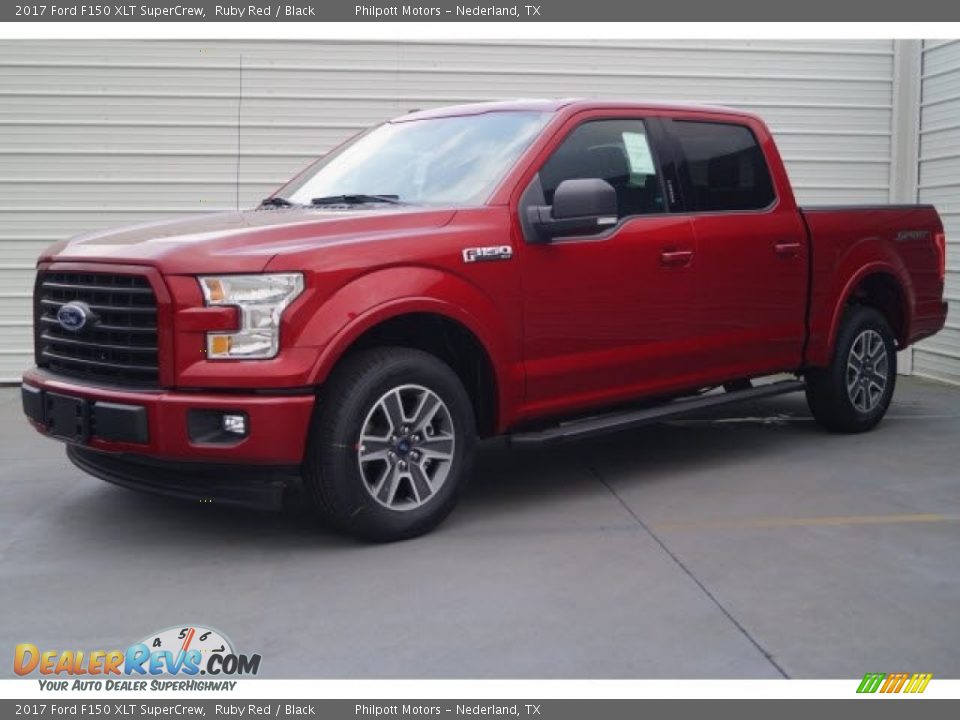 2017 Ford F150 XLT SuperCrew Ruby Red / Black Photo #3