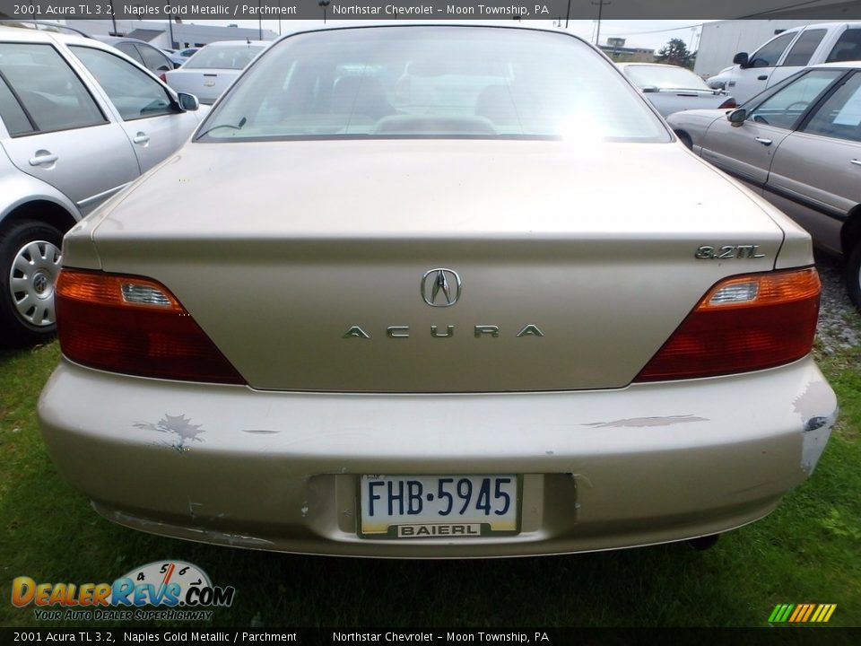 2001 Acura TL 3.2 Naples Gold Metallic / Parchment Photo #3