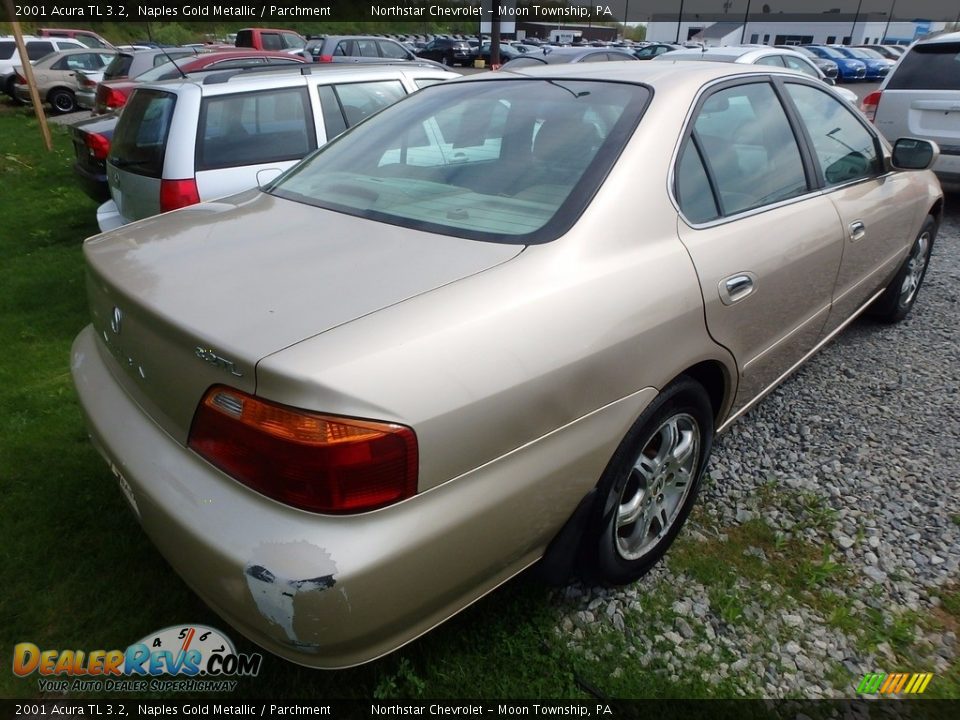 2001 Acura TL 3.2 Naples Gold Metallic / Parchment Photo #4