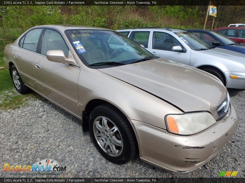 2001 Acura TL 3.2 Naples Gold Metallic / Parchment Photo #5