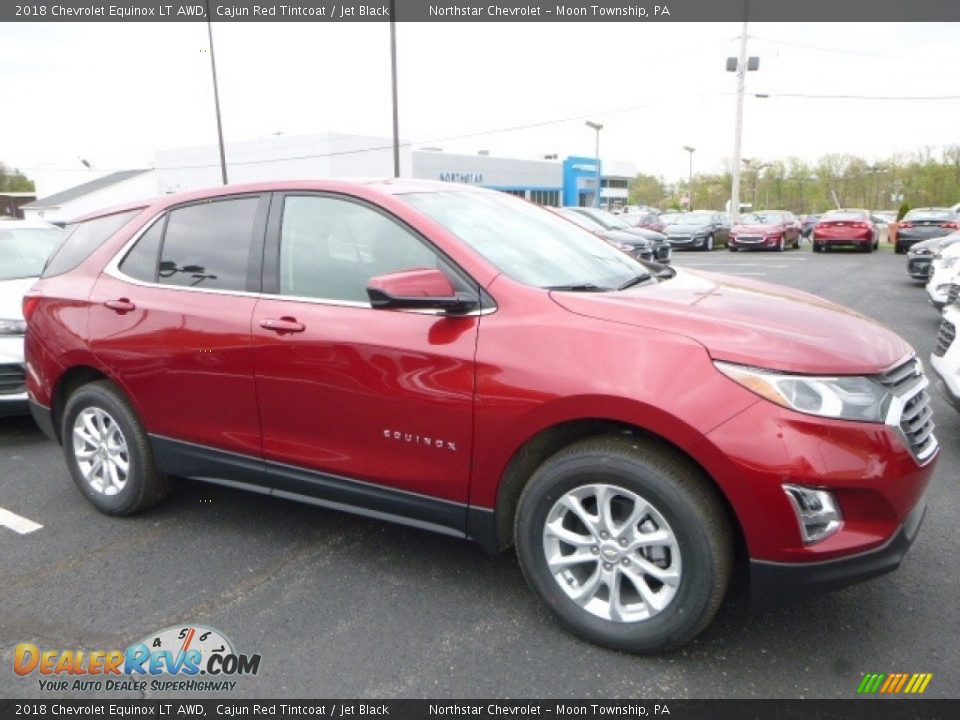2018 Chevrolet Equinox LT AWD Cajun Red Tintcoat / Jet Black Photo #7