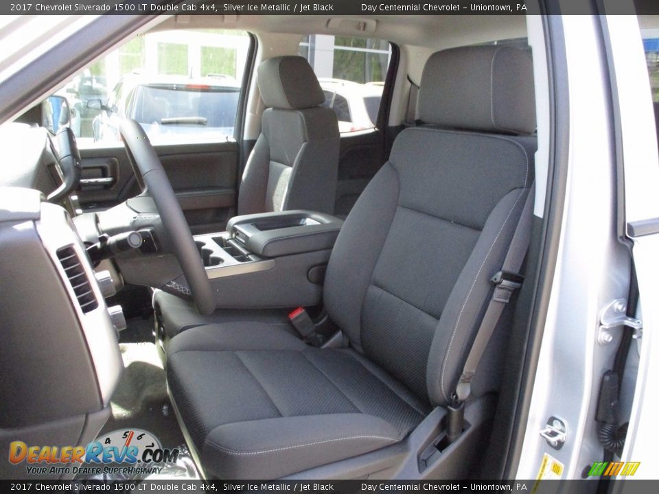 2017 Chevrolet Silverado 1500 LT Double Cab 4x4 Silver Ice Metallic / Jet Black Photo #12