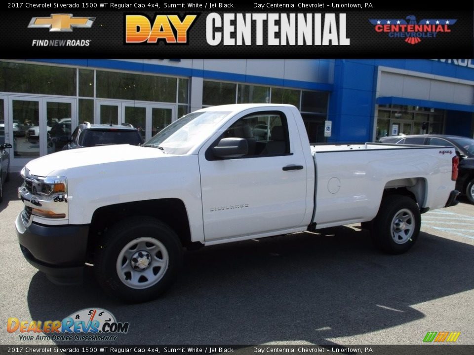2017 Chevrolet Silverado 1500 WT Regular Cab 4x4 Summit White / Jet Black Photo #1