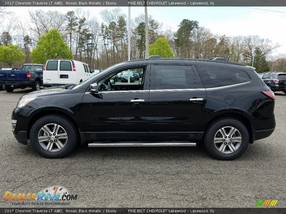 2017 Chevrolet Traverse LT AWD Mosaic Black Metallic / Ebony Photo #3