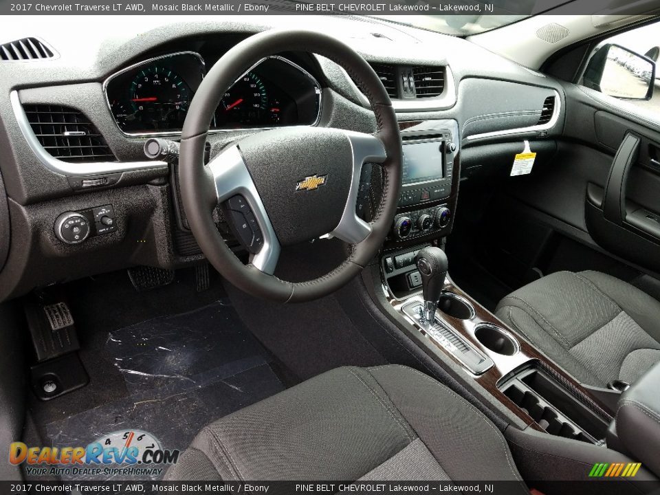 2017 Chevrolet Traverse LT AWD Mosaic Black Metallic / Ebony Photo #9