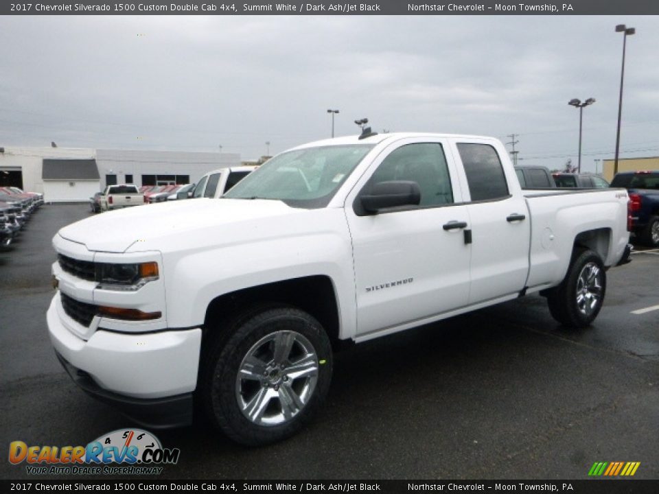 2017 Chevrolet Silverado 1500 Custom Double Cab 4x4 Summit White / Dark Ash/Jet Black Photo #1