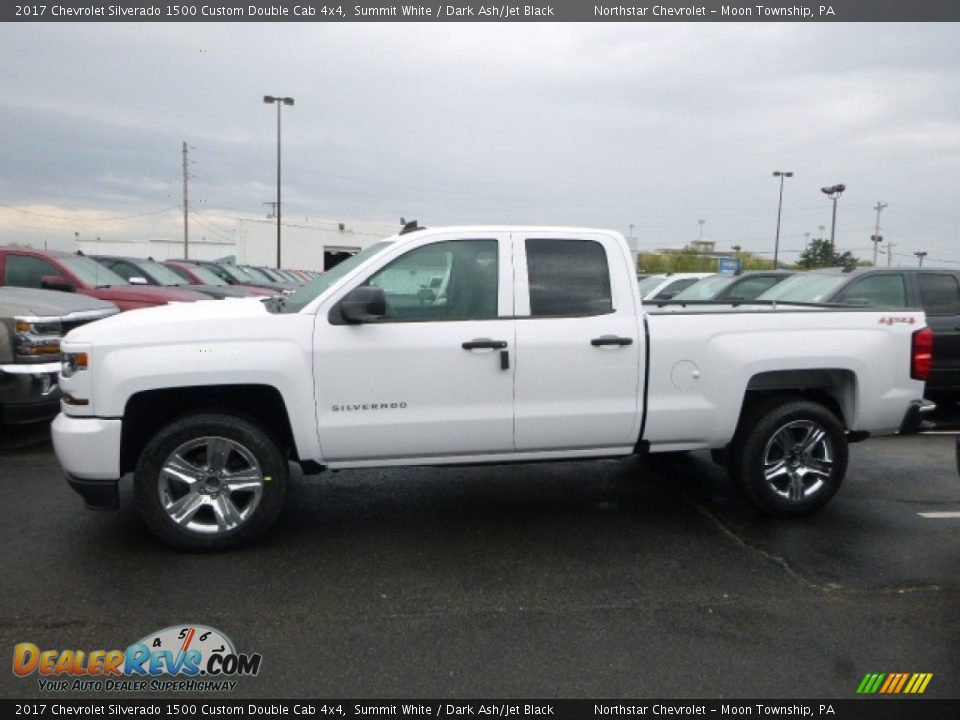 2017 Chevrolet Silverado 1500 Custom Double Cab 4x4 Summit White / Dark Ash/Jet Black Photo #2