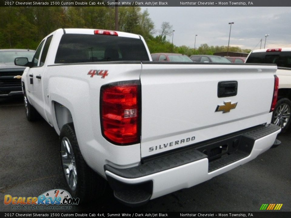 2017 Chevrolet Silverado 1500 Custom Double Cab 4x4 Summit White / Dark Ash/Jet Black Photo #3