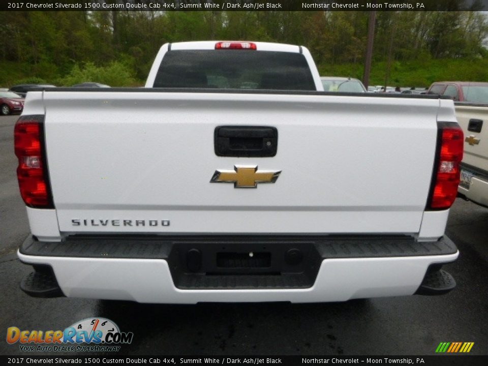 2017 Chevrolet Silverado 1500 Custom Double Cab 4x4 Summit White / Dark Ash/Jet Black Photo #4