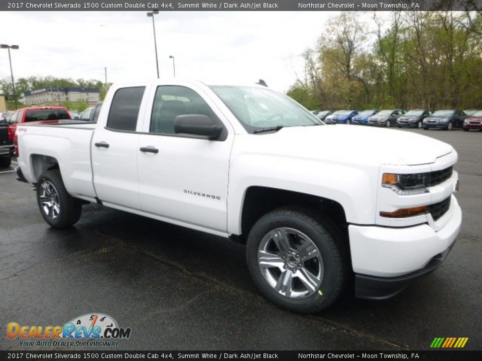 2017 Chevrolet Silverado 1500 Custom Double Cab 4x4 Summit White / Dark Ash/Jet Black Photo #6