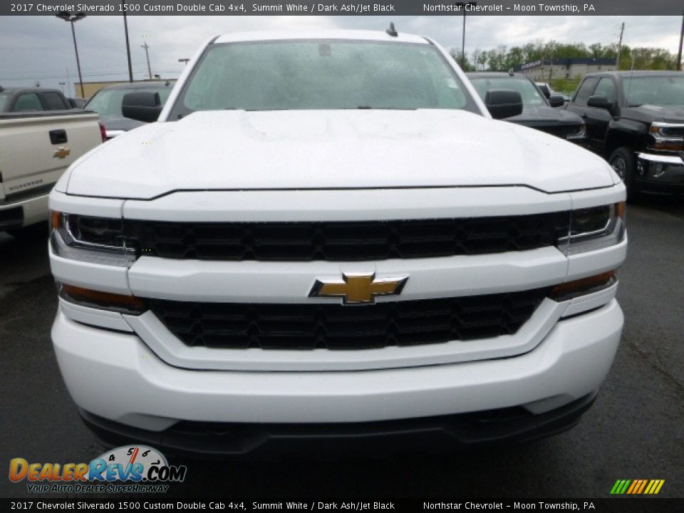 2017 Chevrolet Silverado 1500 Custom Double Cab 4x4 Summit White / Dark Ash/Jet Black Photo #7