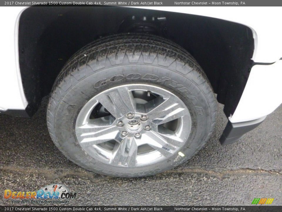 2017 Chevrolet Silverado 1500 Custom Double Cab 4x4 Summit White / Dark Ash/Jet Black Photo #8