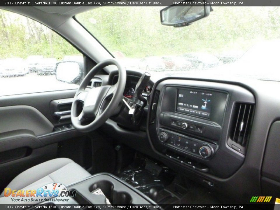 2017 Chevrolet Silverado 1500 Custom Double Cab 4x4 Summit White / Dark Ash/Jet Black Photo #11