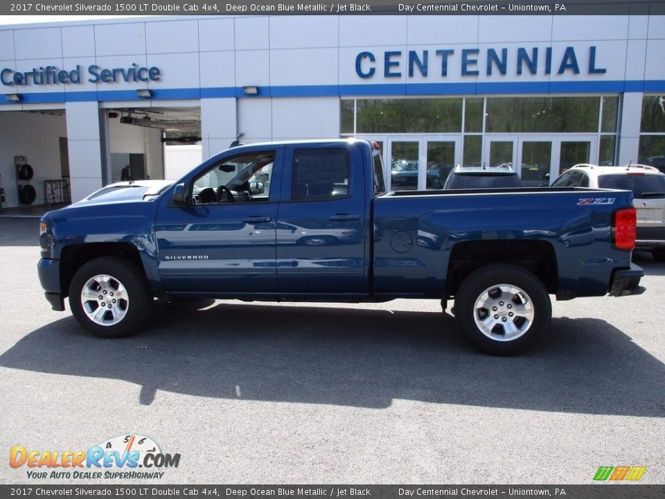 2017 Chevrolet Silverado 1500 LT Double Cab 4x4 Deep Ocean Blue Metallic / Jet Black Photo #2