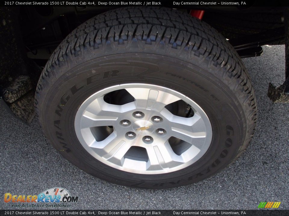 2017 Chevrolet Silverado 1500 LT Double Cab 4x4 Deep Ocean Blue Metallic / Jet Black Photo #3