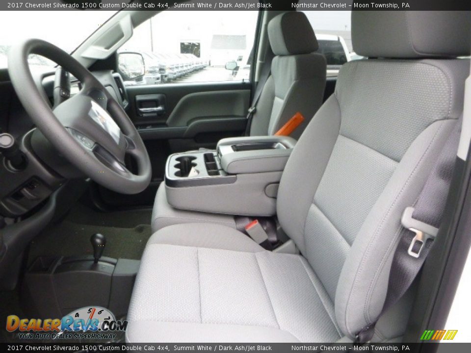 2017 Chevrolet Silverado 1500 Custom Double Cab 4x4 Summit White / Dark Ash/Jet Black Photo #15