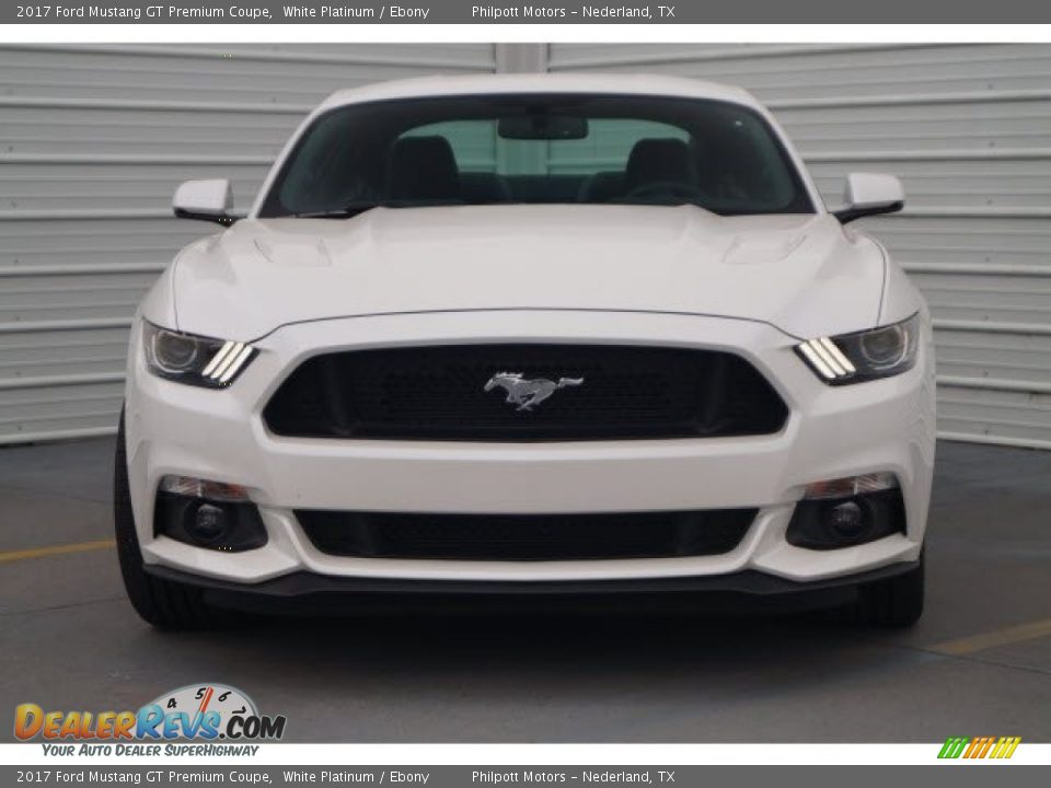 2017 Ford Mustang GT Premium Coupe White Platinum / Ebony Photo #2