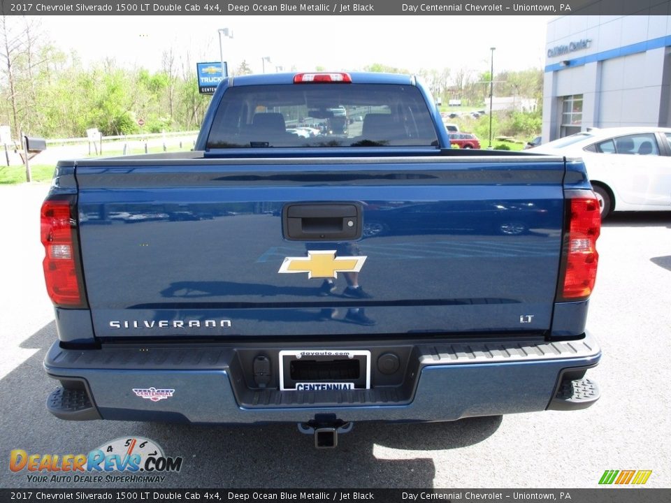 2017 Chevrolet Silverado 1500 LT Double Cab 4x4 Deep Ocean Blue Metallic / Jet Black Photo #5