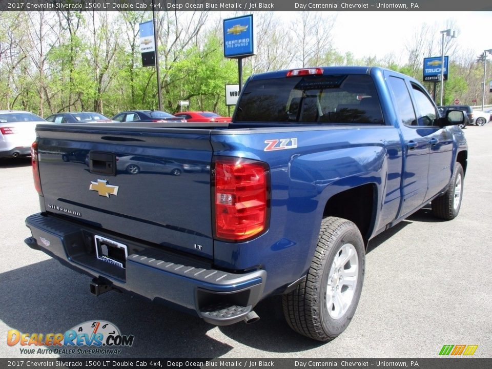 2017 Chevrolet Silverado 1500 LT Double Cab 4x4 Deep Ocean Blue Metallic / Jet Black Photo #6