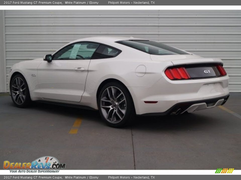 2017 Ford Mustang GT Premium Coupe White Platinum / Ebony Photo #4