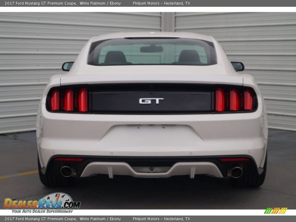 2017 Ford Mustang GT Premium Coupe White Platinum / Ebony Photo #5