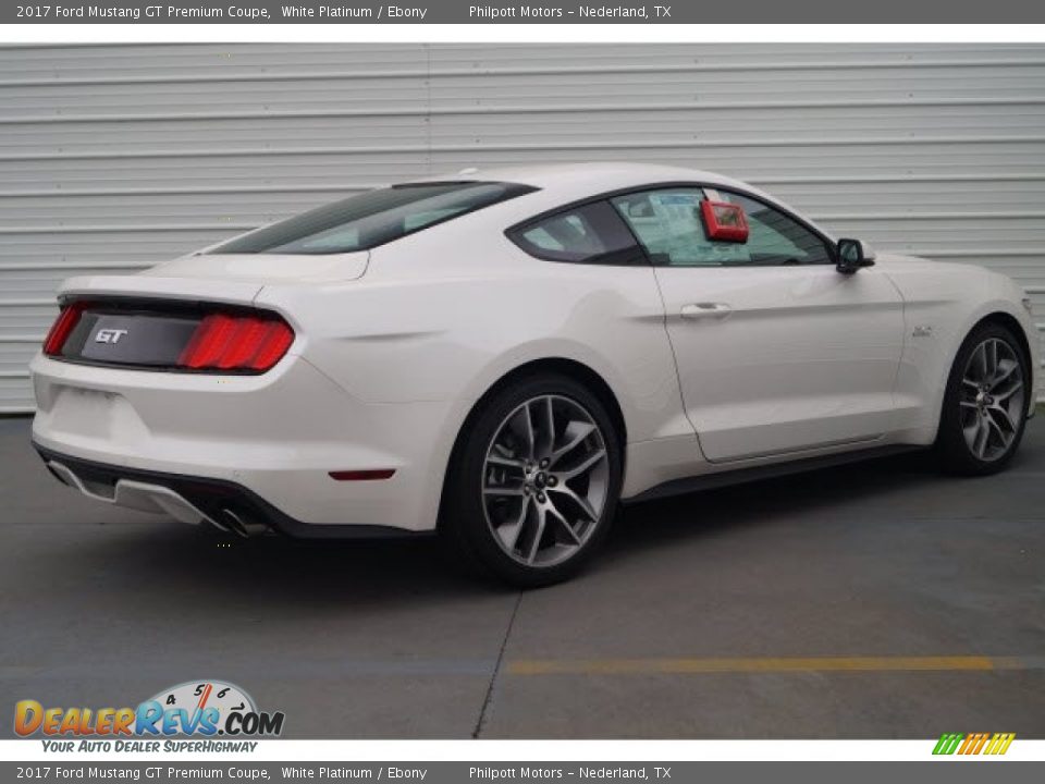 2017 Ford Mustang GT Premium Coupe White Platinum / Ebony Photo #6