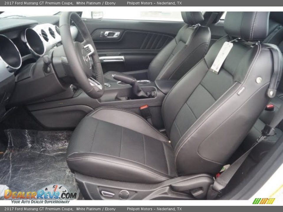 2017 Ford Mustang GT Premium Coupe White Platinum / Ebony Photo #12