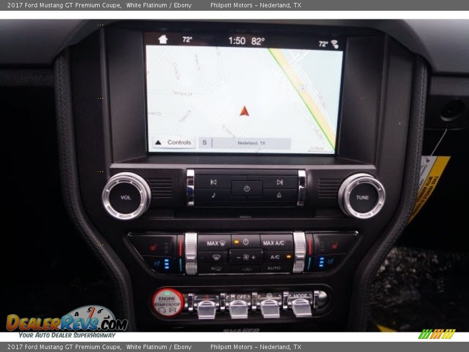 2017 Ford Mustang GT Premium Coupe White Platinum / Ebony Photo #15
