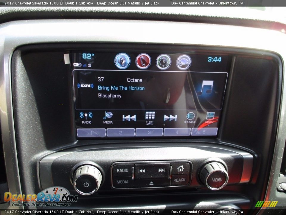 2017 Chevrolet Silverado 1500 LT Double Cab 4x4 Deep Ocean Blue Metallic / Jet Black Photo #16