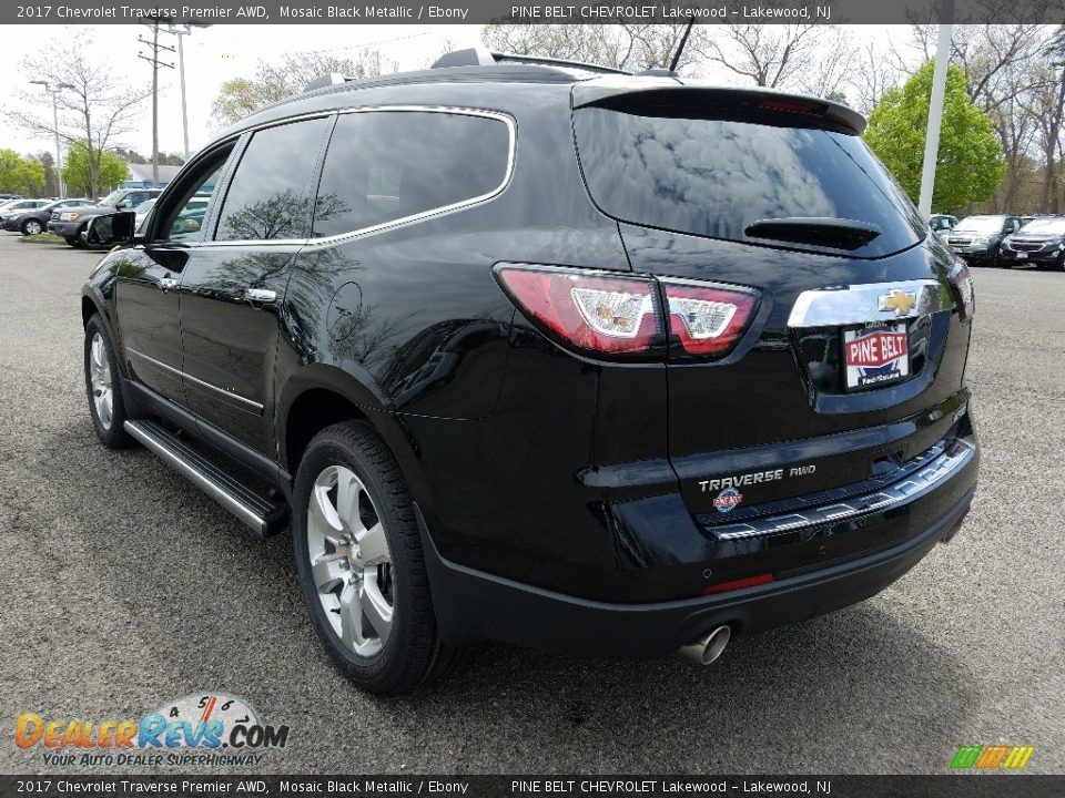 2017 Chevrolet Traverse Premier AWD Mosaic Black Metallic / Ebony Photo #4