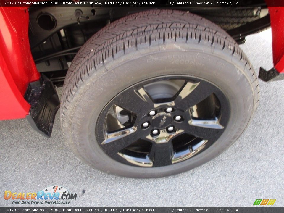 2017 Chevrolet Silverado 1500 Custom Double Cab 4x4 Red Hot / Dark Ash/Jet Black Photo #3