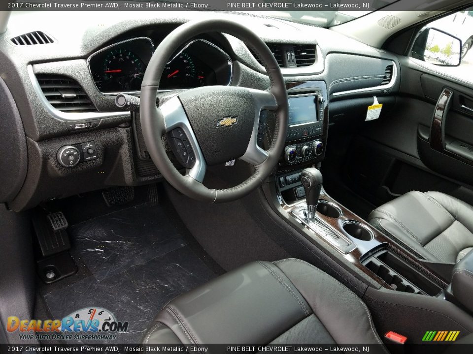 2017 Chevrolet Traverse Premier AWD Mosaic Black Metallic / Ebony Photo #9