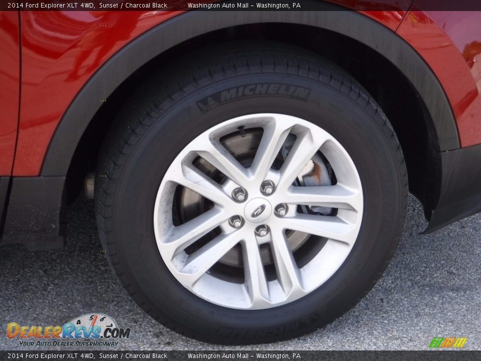 2014 Ford Explorer XLT 4WD Sunset / Charcoal Black Photo #3