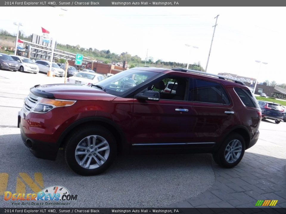 2014 Ford Explorer XLT 4WD Sunset / Charcoal Black Photo #6