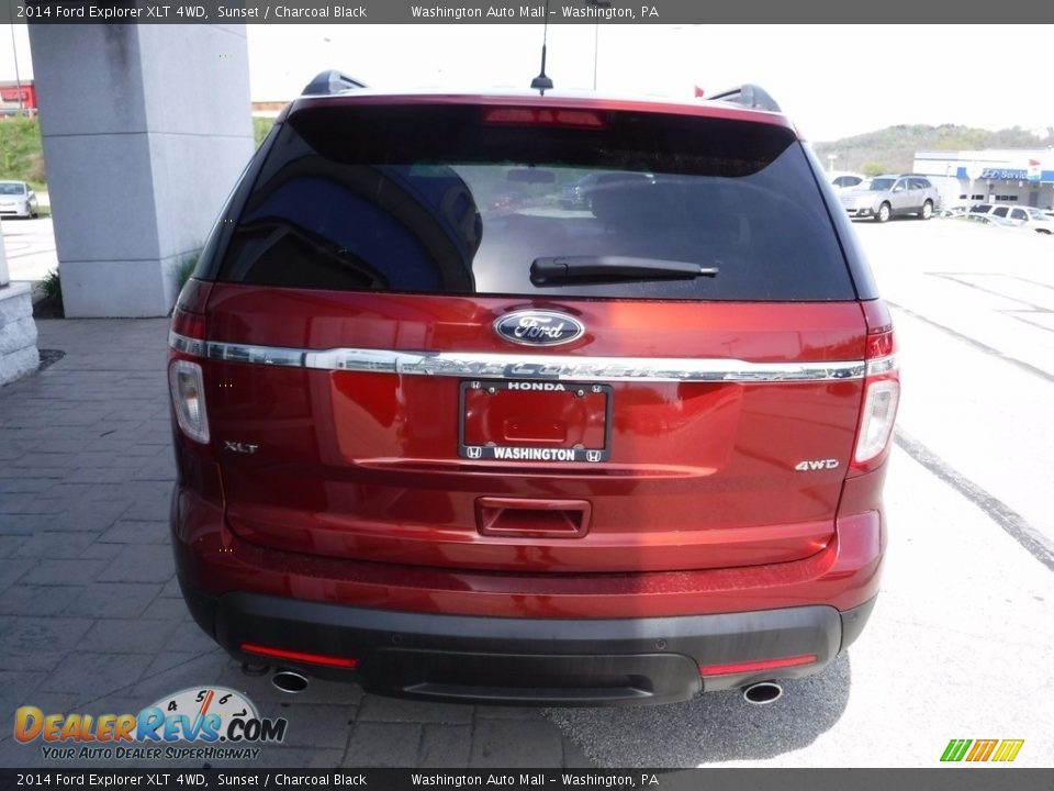2014 Ford Explorer XLT 4WD Sunset / Charcoal Black Photo #8