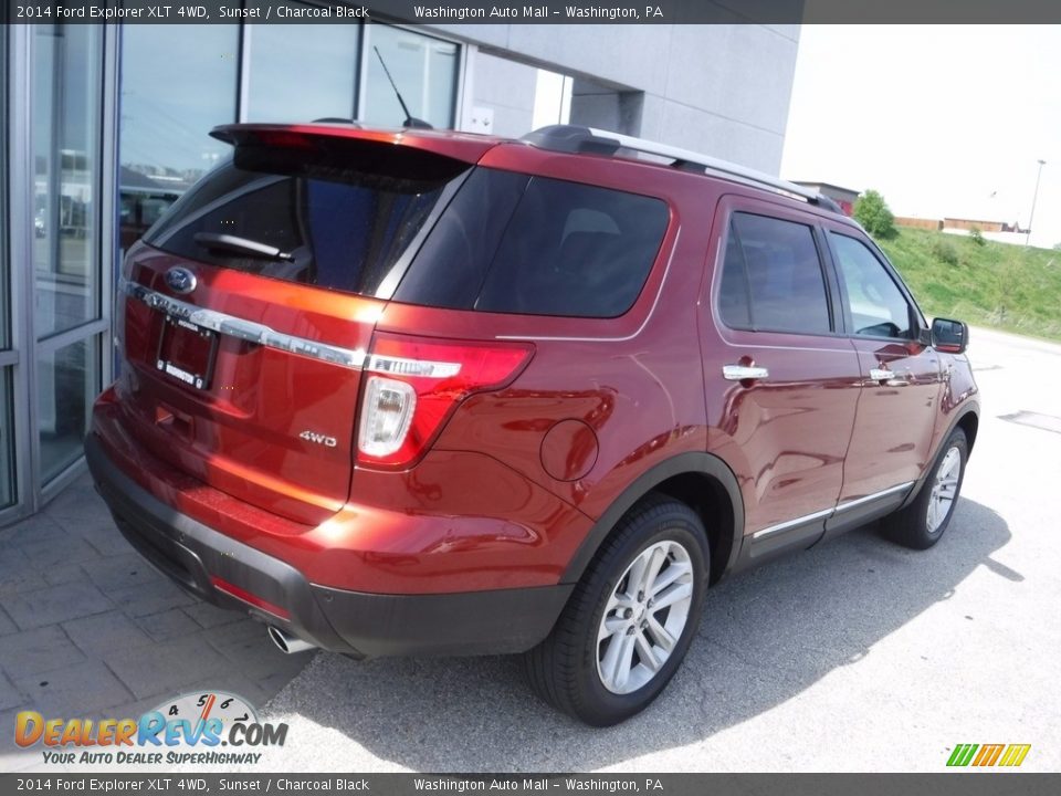 2014 Ford Explorer XLT 4WD Sunset / Charcoal Black Photo #9