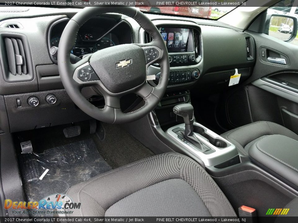 2017 Chevrolet Colorado LT Extended Cab 4x4 Silver Ice Metallic / Jet Black Photo #9