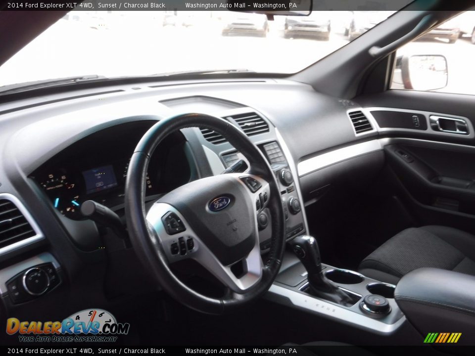 2014 Ford Explorer XLT 4WD Sunset / Charcoal Black Photo #12