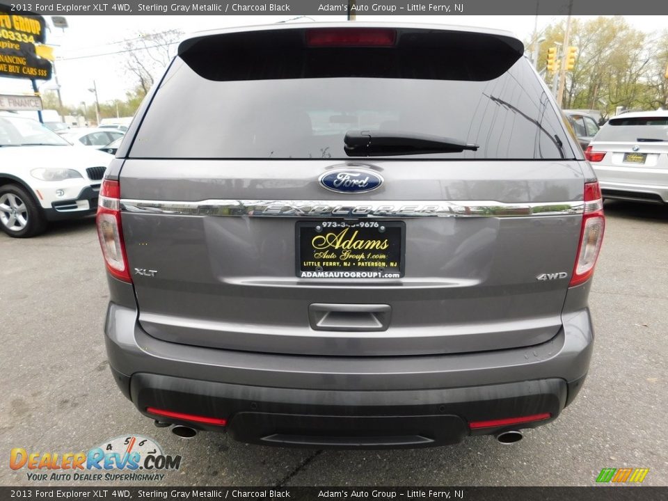 2013 Ford Explorer XLT 4WD Sterling Gray Metallic / Charcoal Black Photo #6