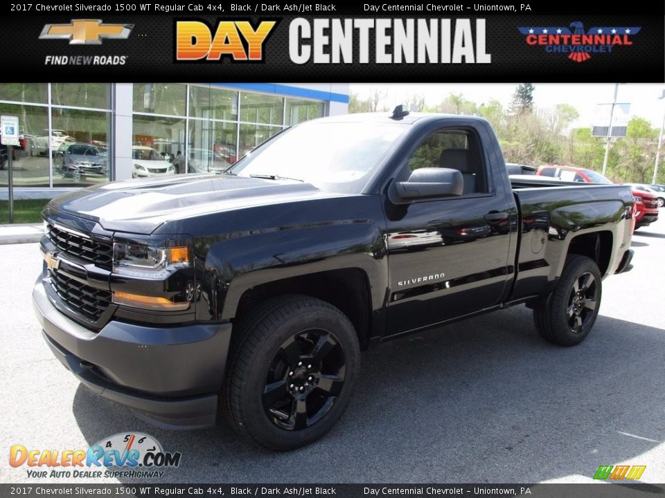 2017 Chevrolet Silverado 1500 WT Regular Cab 4x4 Black / Dark Ash/Jet Black Photo #1