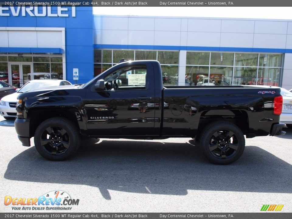 2017 Chevrolet Silverado 1500 WT Regular Cab 4x4 Black / Dark Ash/Jet Black Photo #2
