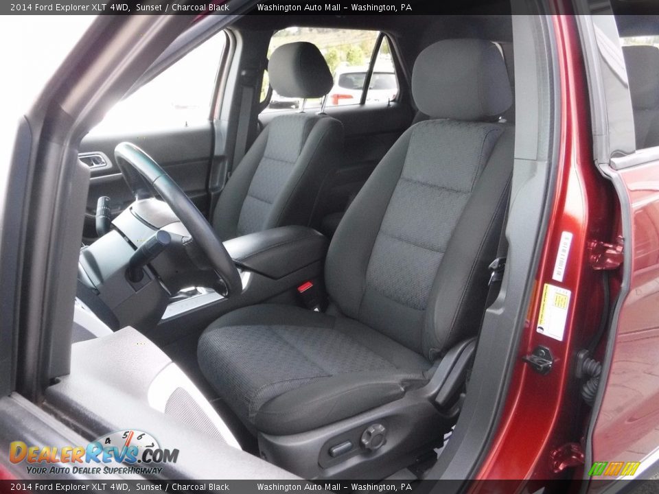 2014 Ford Explorer XLT 4WD Sunset / Charcoal Black Photo #14