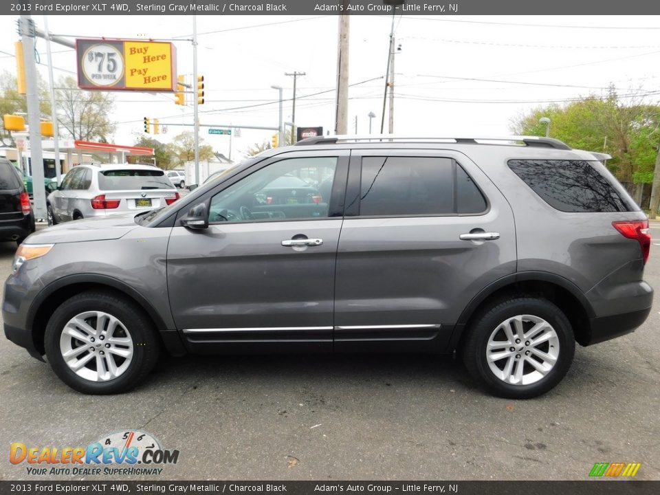 2013 Ford Explorer XLT 4WD Sterling Gray Metallic / Charcoal Black Photo #8