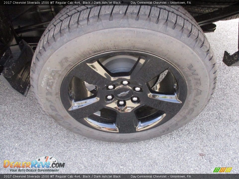 2017 Chevrolet Silverado 1500 WT Regular Cab 4x4 Black / Dark Ash/Jet Black Photo #3